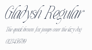 Gladysh Regular預覽圖