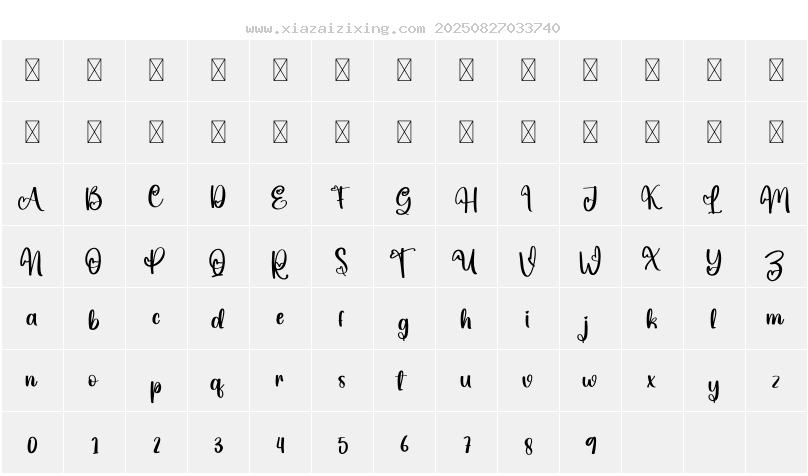 字符映射圖