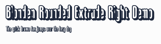 Blonden Rounded Extrude Right Demo預覽圖