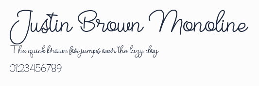 Justin Brown Monoline預覽圖
