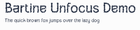 Bartine Unfocus Demo