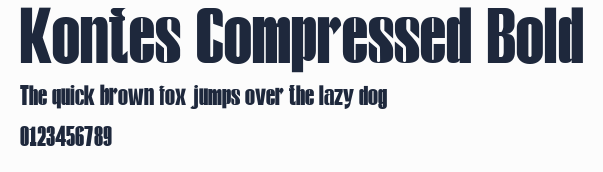 Kontes Compressed Bold預覽圖