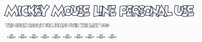 Mickey Mouse Line PERSONAL USE預覽圖