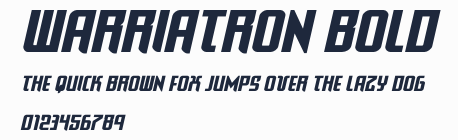 Warriatron Bold預覽圖