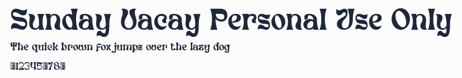 Sunday Vacay Personal Use Only預覽圖