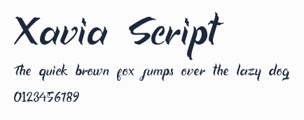 Xavia Script預覽圖