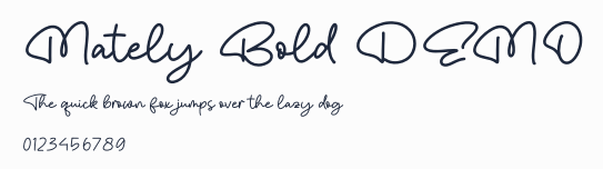 Mately Bold DEMO預覽圖