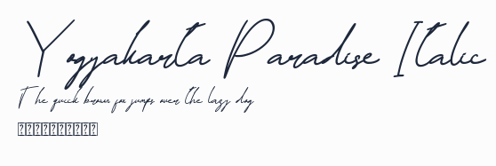 Yogyakarta Paradise Italic