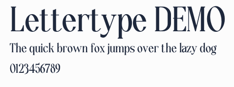 Lettertype DEMO預覽圖