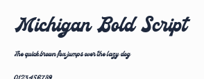 Michigan Bold Script預覽圖