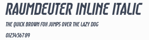 Raumdeuter Inline Italic