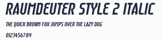 Raumdeuter Style 2 Italic