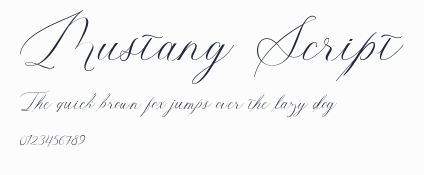 Mustang Script預覽圖