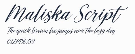Maliska Script預覽圖