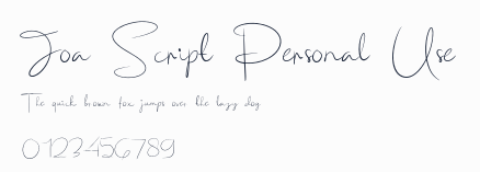 Joa Script Personal Use預覽圖