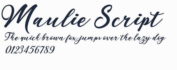 Maulie Script預覽圖