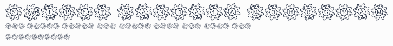 Swirly Mandala Monogram預覽圖