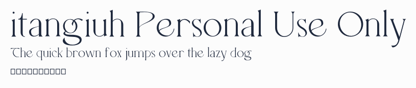 itangiuh Personal Use Only預覽圖