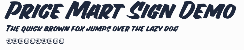 Price Mart Sign Demo