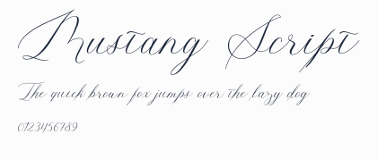 Mustang Script預覽圖