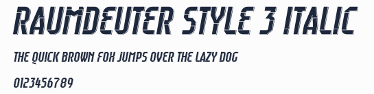 Raumdeuter Style 3 Italic
