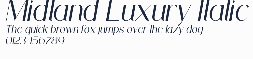Midland Luxury Italic預覽圖