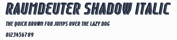 Raumdeuter Shadow Italic