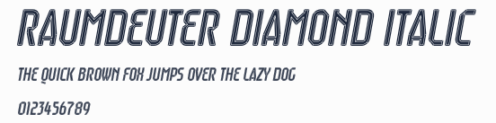 Raumdeuter Diamond Italic