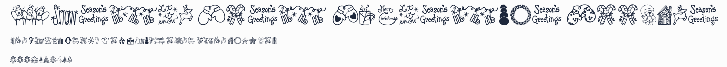 Austie Bost Christmas Doodles
