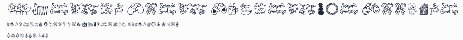 Austie Bost Christmas Doodles