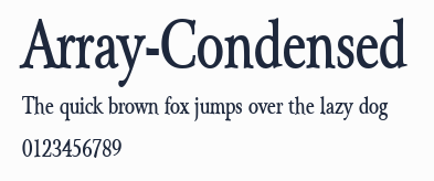 Array-Condensed
