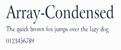 Array-Condensed