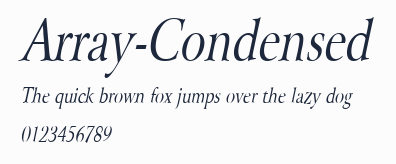Array-Condensed