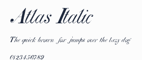 Atlas Italic預覽圖