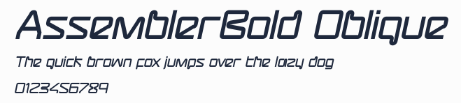 AssemblerBold Oblique