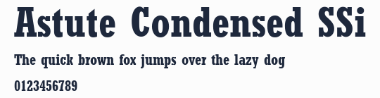 Astute Condensed SSi預覽圖