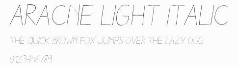 Aracne Light Italic