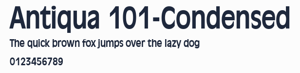 Antiqua 101-Condensed