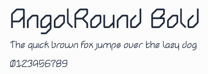 AngolRound Bold預覽圖