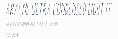 Aracne Ultra Condensed Light It