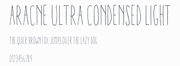 Aracne Ultra Condensed Light