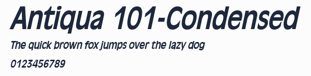 Antiqua 101-Condensed