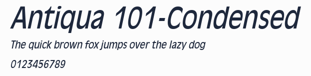 Antiqua 101-Condensed