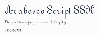 Arabesco Script SSK預覽圖