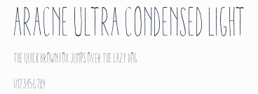 Aracne Ultra Condensed Light