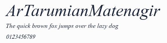 ArTarumianMatenagir