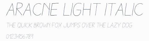 Aracne Light Italic