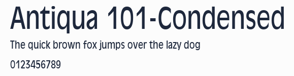 Antiqua 101-Condensed
