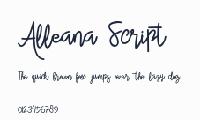 Alleana Script