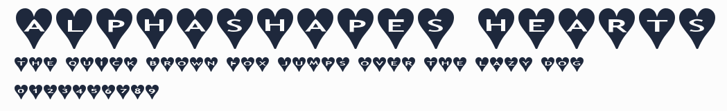 AlphaShapes hearts
